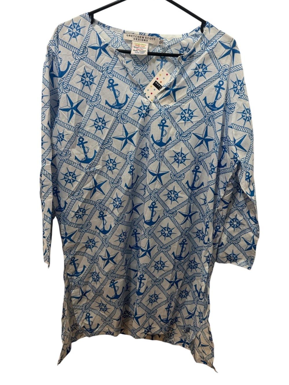 Gretchen Scott See Knot Anchor Tunic Size XL